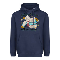 Navy reading is dreaming with your eyes open Heavyweight Hoodie - MaliasSmallBusiness