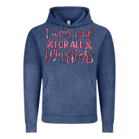 Vintage Denim i wear pink for all warriors Vintage Hoodie - JahusDesignShop