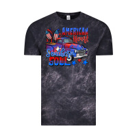 Cloud Black American heart southern soul truck 4th of july Vintage Tee - CowGirlArtShop