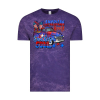 Cloud Purple American heart southern soul truck 4th of july Vintage Tee - CowGirlArtShop