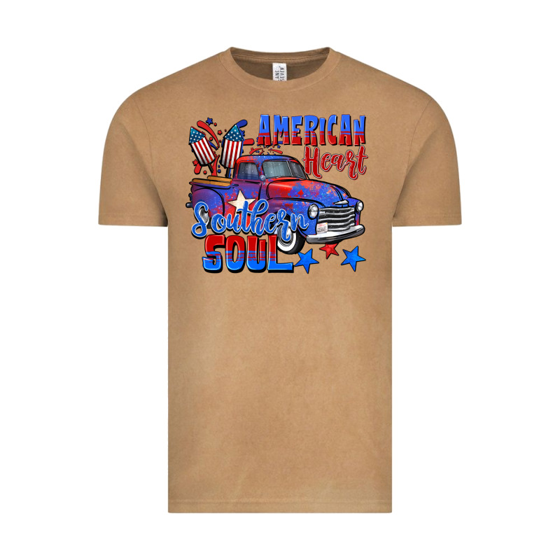 American Heart Southern Soul Truck 4th Of July Vintage Tee by CowGirlArtShop | Teevron