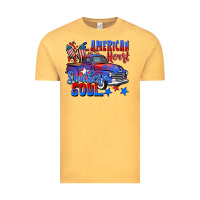 Vintage Mustard American heart southern soul truck 4th of july Vintage Tee - CowGirlArtShop