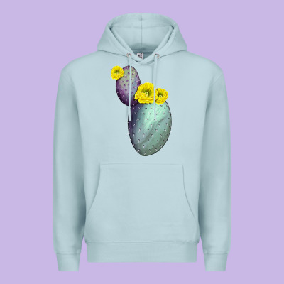 Opunthia Santa Rita Cactus Premium Hoodie Designed By Lillyallendesigns