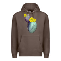 Coffee Opunthia Santa Rita Cactus Premium Hoodie - LillyAllenDesigns