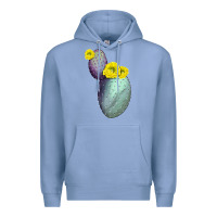 Colony Blue Opunthia Santa Rita Cactus Premium Hoodie - LillyAllenDesigns