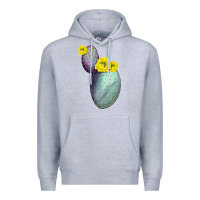 Heather Grey Opunthia Santa Rita Cactus Premium Hoodie - LillyAllenDesigns