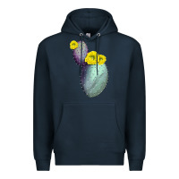 Navy Opunthia Santa Rita Cactus Premium Hoodie - LillyAllenDesigns
