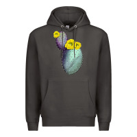 Smoke Opunthia Santa Rita Cactus Premium Hoodie - LillyAllenDesigns