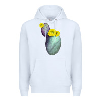 White Opunthia Santa Rita Cactus Premium Hoodie - LillyAllenDesigns