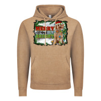Vintage Coffee merry and bright cockapoo Vintage Hoodie - RanaPortraitStore