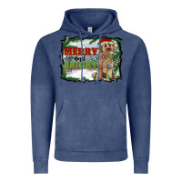 Merry And Bright Cockapoo Vintage Hoodie | Teevron