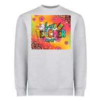 Heather Grey best teacher ever Heavyweight Sweatshirt - Zillion Design Studio