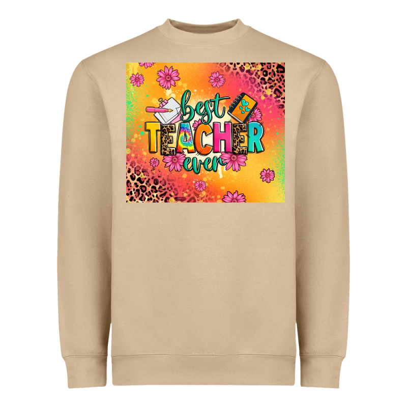 Best Teacher Ever Heavyweight Sweatshirt by Zillion Design Studio | Teevron