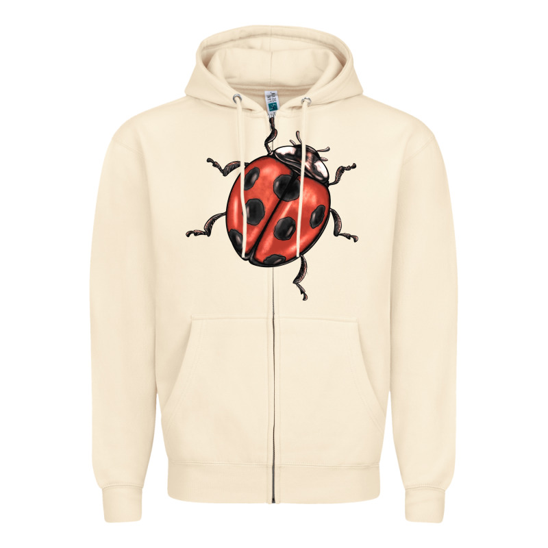 Ladybug Zipper Hoodie by BarkalooDesign | Teevron