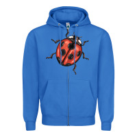 True Royal ladybug Zipper Hoodie - BarkalooDesign