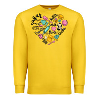 Lemon vanilla eggs sugar cocoa and kitchen heart Premium Sweatshirt - MaliasSmallBusiness