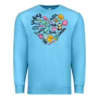 Ocean Blue vanilla eggs sugar cocoa and kitchen heart Premium Sweatshirt - MaliasSmallBusiness