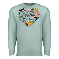 Seafoam vanilla eggs sugar cocoa and kitchen heart Premium Sweatshirt - MaliasSmallBusiness