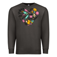 Smoke vanilla eggs sugar cocoa and kitchen heart Premium Sweatshirt - MaliasSmallBusiness