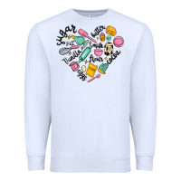 White vanilla eggs sugar cocoa and kitchen heart Premium Sweatshirt - MaliasSmallBusiness