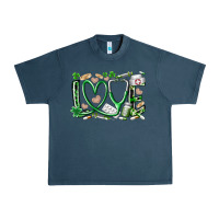 Midnight Navy st.patricks love nurse Urban Heavy Tee - RacoonDesign