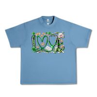 Pebble Blue st.patricks love nurse Urban Heavy Tee - RacoonDesign