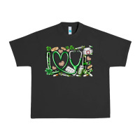 Pigment Black st.patricks love nurse Urban Heavy Tee - RacoonDesign