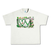 Pistachio st.patricks love nurse Urban Heavy Tee - RacoonDesign