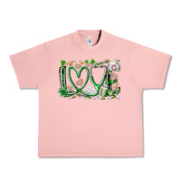 Salmon st.patricks love nurse Urban Heavy Tee - RacoonDesign