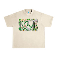 Sandshell st.patricks love nurse Urban Heavy Tee - RacoonDesign