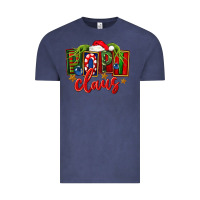 Vintage Denim Christmas popi claus Vintage Tee - FaDigitalArtStudio