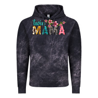 Cloud Black twin mama with flowers Vintage Hoodie - texasbilliewilder