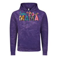 Cloud Purple twin mama with flowers Vintage Hoodie - texasbilliewilder