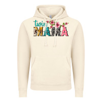 Vintage Artic twin mama with flowers Vintage Hoodie - texasbilliewilder