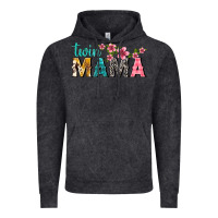 Vintage Black twin mama with flowers Vintage Hoodie - texasbilliewilder
