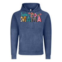 Vintage Denim twin mama with flowers Vintage Hoodie - texasbilliewilder