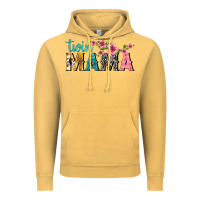 Twin Mama With Flowers Vintage Hoodie | Teevron