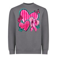 Storm Breast Cancer Hearts Heavyweight Sweatshirt - texasbilliewilder