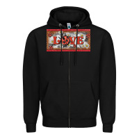 Black love ladybug    license plate template Zipper Hoodie - BarkalooDesign