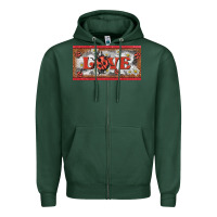 Sports Green love ladybug    license plate template Zipper Hoodie - BarkalooDesign