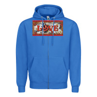 True Royal love ladybug    license plate template Zipper Hoodie - BarkalooDesign