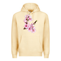 Pina Colada Peach Blossom Illustrations Premium Hoodie - LillyAllenDesigns