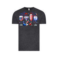 4th Of July Wine Glasses Vintage Tee | Teevron
