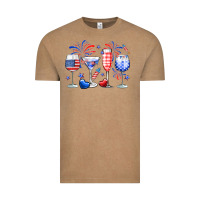 Vintage Coffee 4th of July wine glasses Vintage Tee - Neo Western