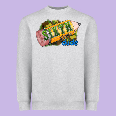 Sixth Grade Dude Heavyweight Sweatshirt Designed By Ranaportraitstore