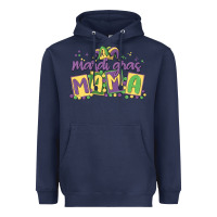 Navy mardi gras mama Heavyweight Hoodie - MaliasSmallBusiness