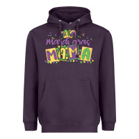 Plum mardi gras mama Heavyweight Hoodie - MaliasSmallBusiness