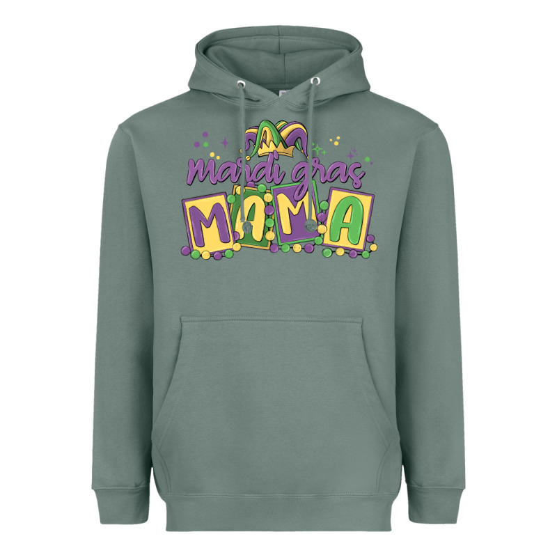 Mardi Gras Mama Heavyweight Hoodie by MaliasSmallBusiness | Teevron
