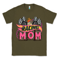Army Green racing mom with racing oto equipment Classic Tee - AdoDesignShop