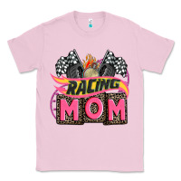Bubblegum Pink racing mom with racing oto equipment Classic Tee - AdoDesignShop